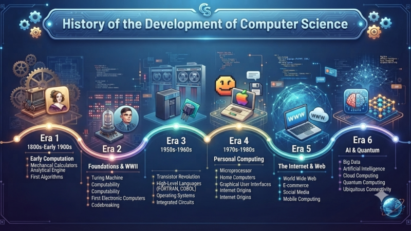 History of the development of computer science