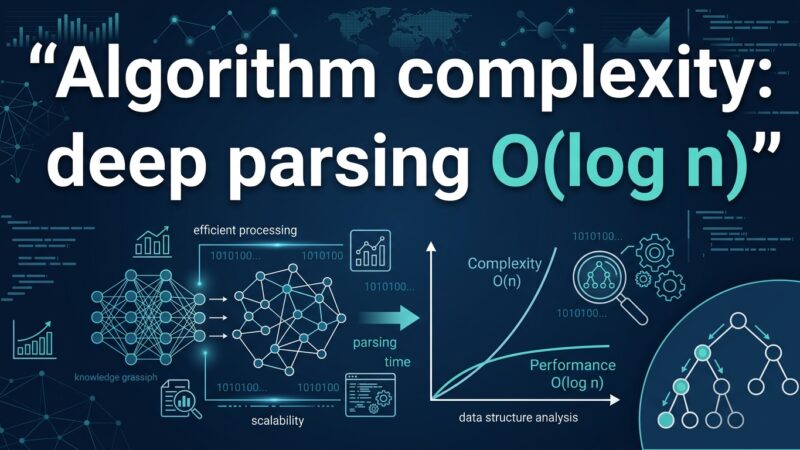 Algorithm complexity: deep parsing O(log n)
