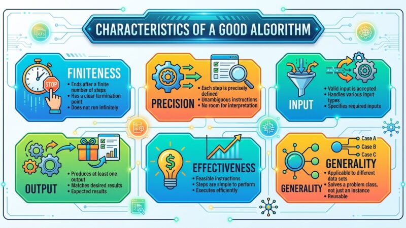 Characteristics of a good Algorithm