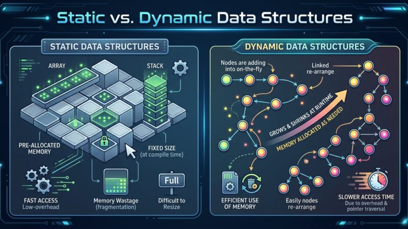 Static vs. dynamic data structures